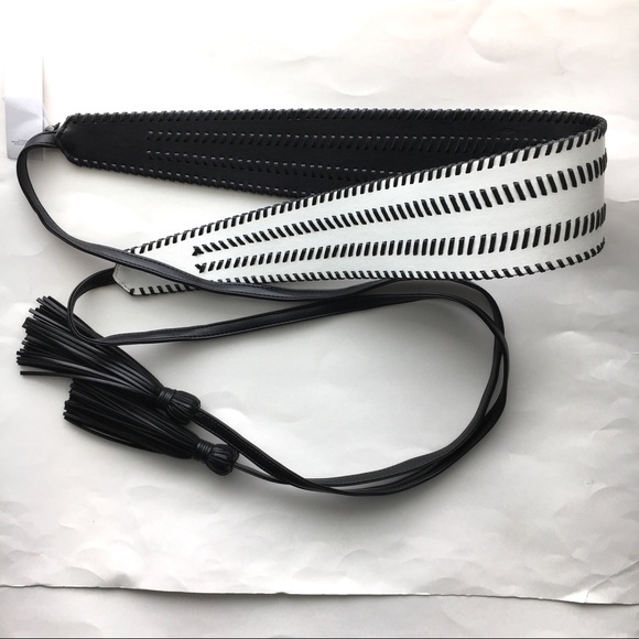 Contrast Whipstitch Obi wrap belt - Picture 5 of 5